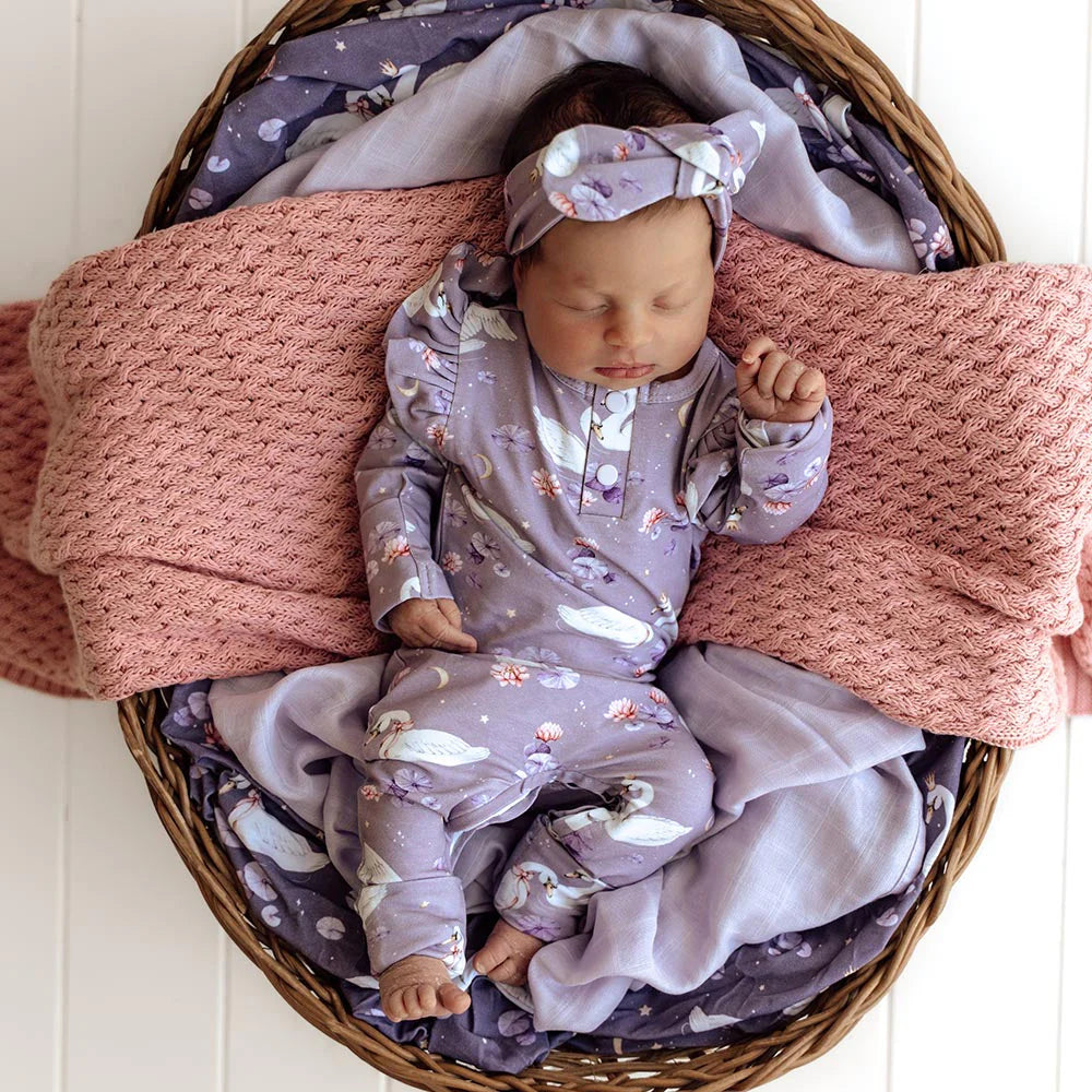 Swan Lake Organic Growsuit with Frill