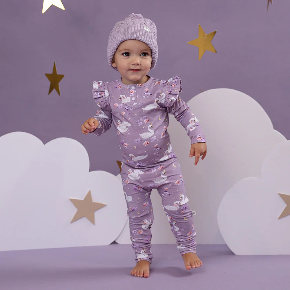 Swan Lake Organic Growsuit with Frill