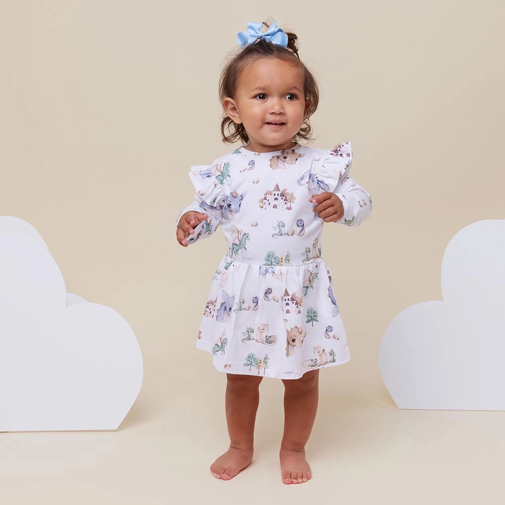 Dragon Long Sleeve Organic Dress