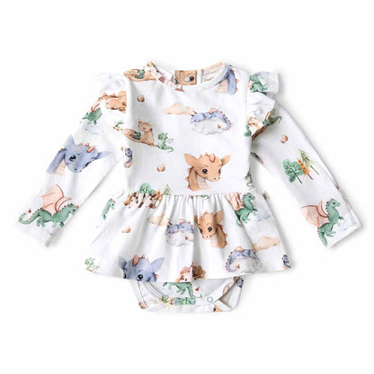 Dragon Long Sleeve Organic Dress