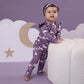Midnight Swan Organic Snugglesuit Convertible Romper with Frill