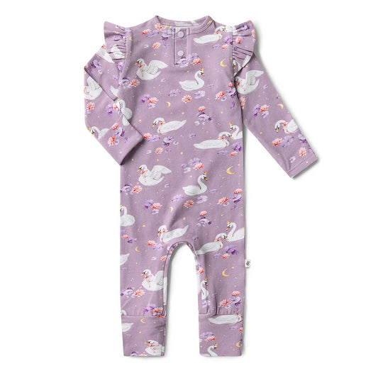 Swan Lake Organic Growsuit with Frill